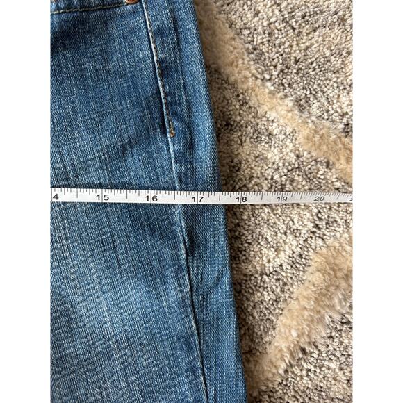 DKNY jeans Times Square Flare cut off regular wash women's size 30 - Picture 7 of 10